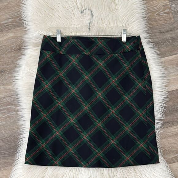 Talbots Plaid Skirt in Green and Red Size 8 - Picture 3 of 9
